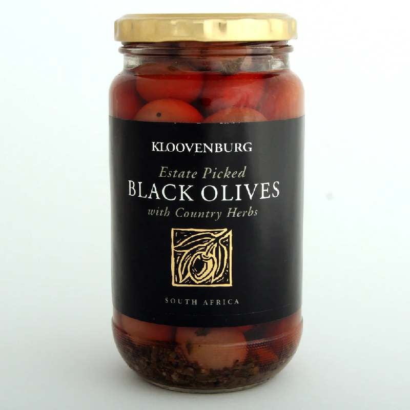 Kloovenburg Black Olives in Country Herbs 425g