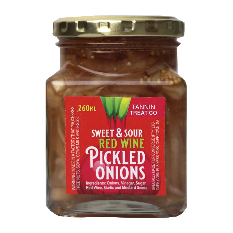 Tannin Treat Co S.S Red Wine Pickled Onion 260ml