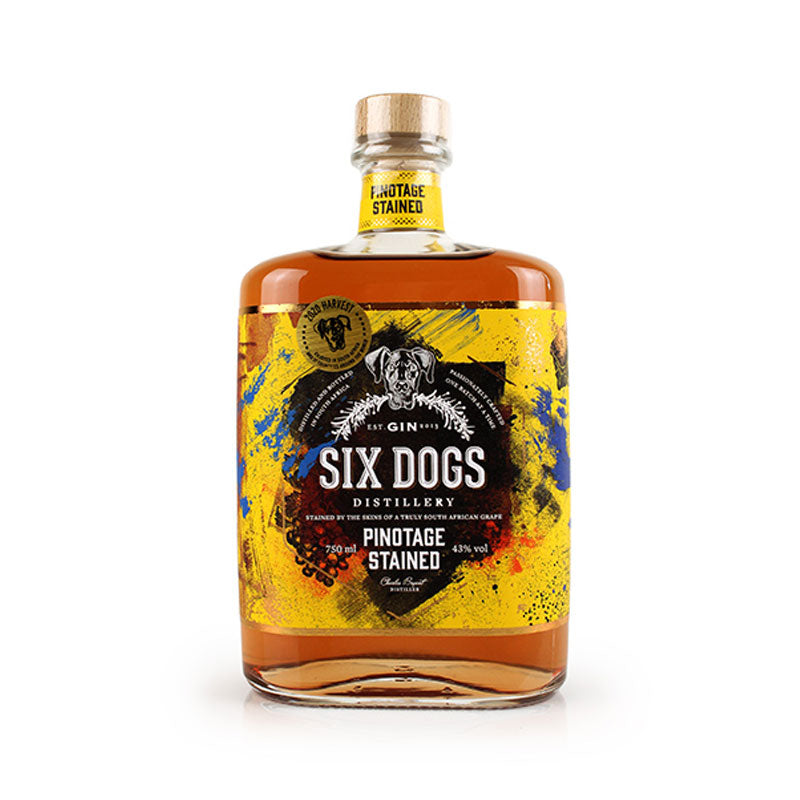 Six Dogs Pinotage Stained Gin 750ml