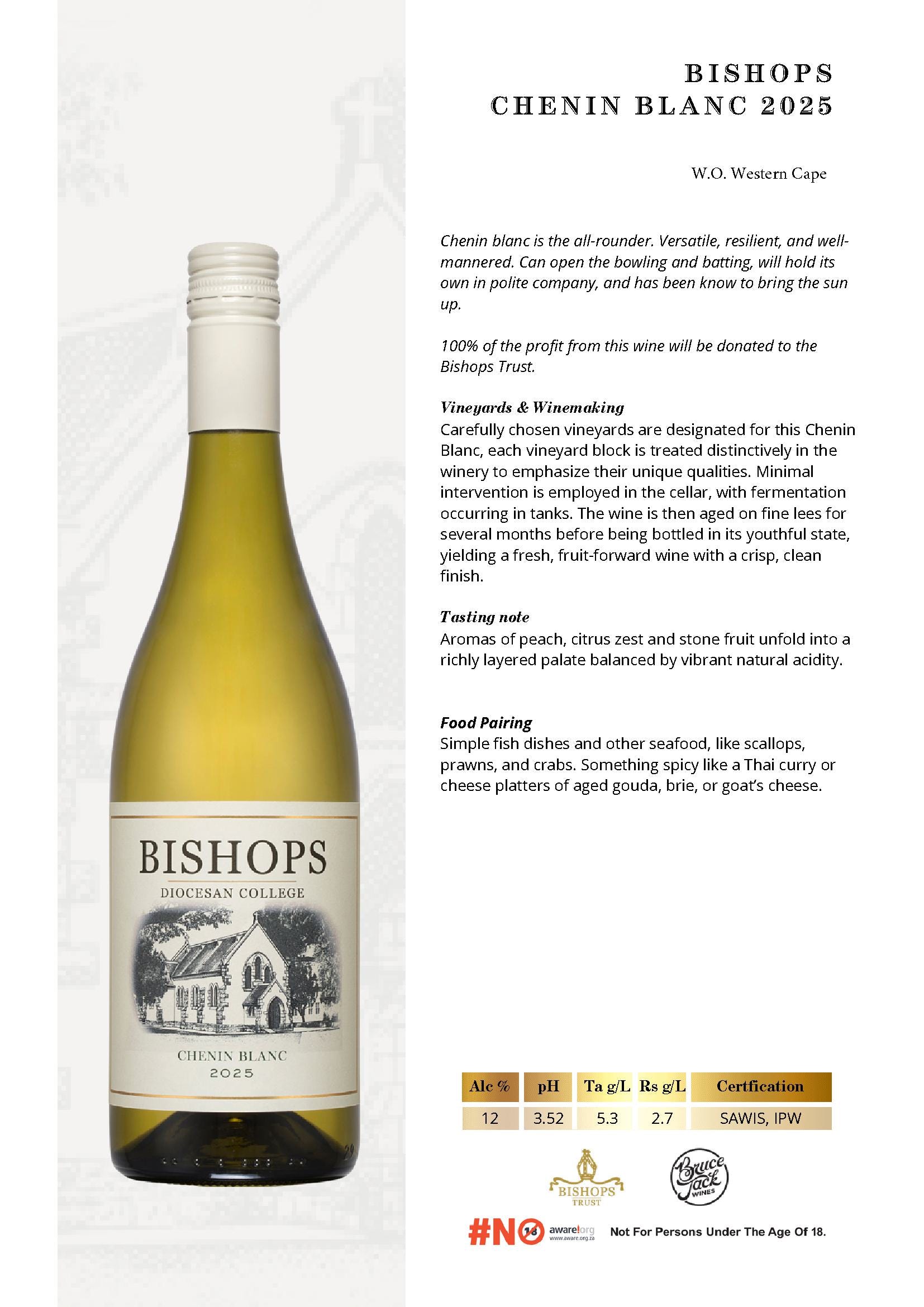 Bishops Chenin Blanc 2025