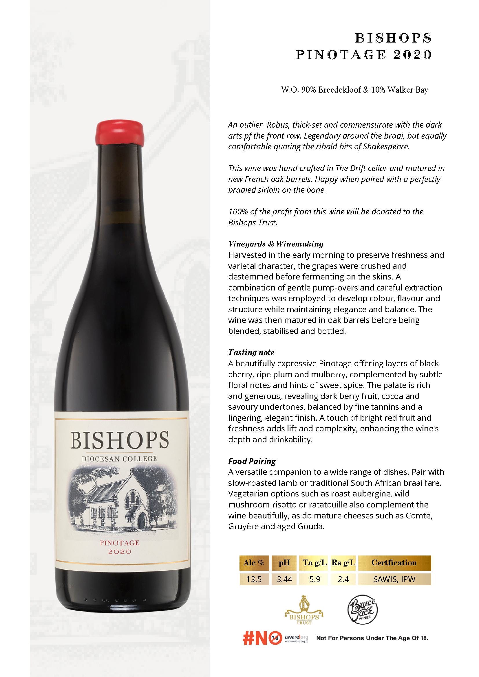 Bishops Pinotage 2020