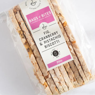 Large Fig, Cranberry, Pistachio Biscotti 250g