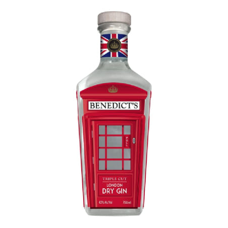 Benedicts London Dry Gin 750ml - WINE-OF-THE-MONTH-CLUB