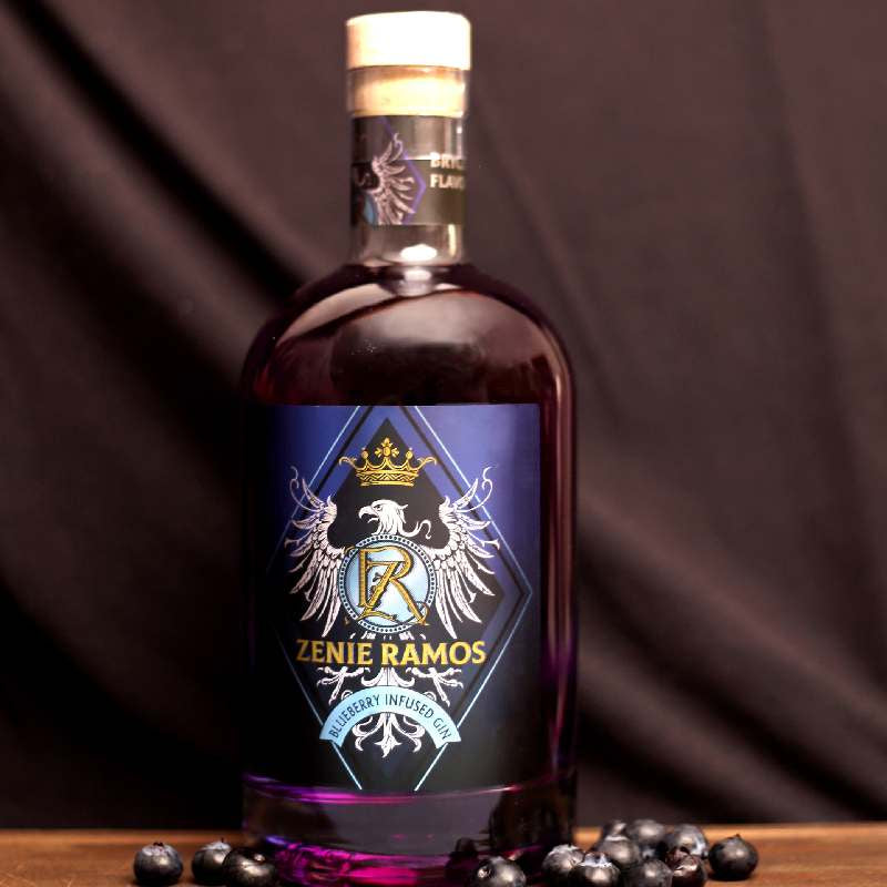 Blomendahl Zenie Ramos Blueberry Infused Gin 750ml - WINE-OF-THE-MONTH-CLUB