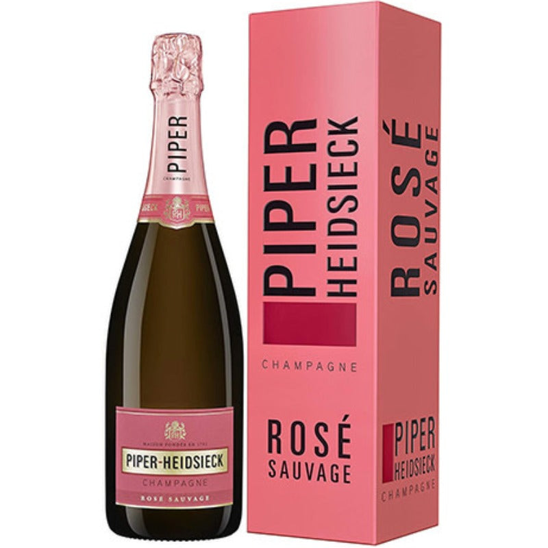 Piper-Heidsieck Rose Sauvage Giftbox 750ml - WINE-OF-THE-MONTH-CLUB