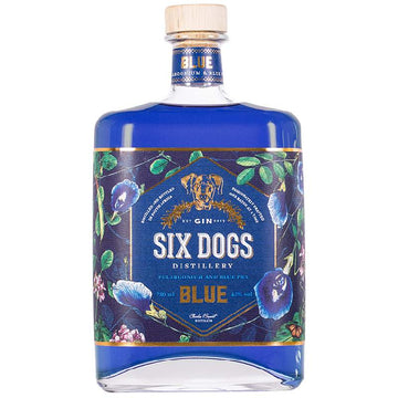 Six Dogs Blue Gin 750ml - WINE-OF-THE-MONTH-CLUB