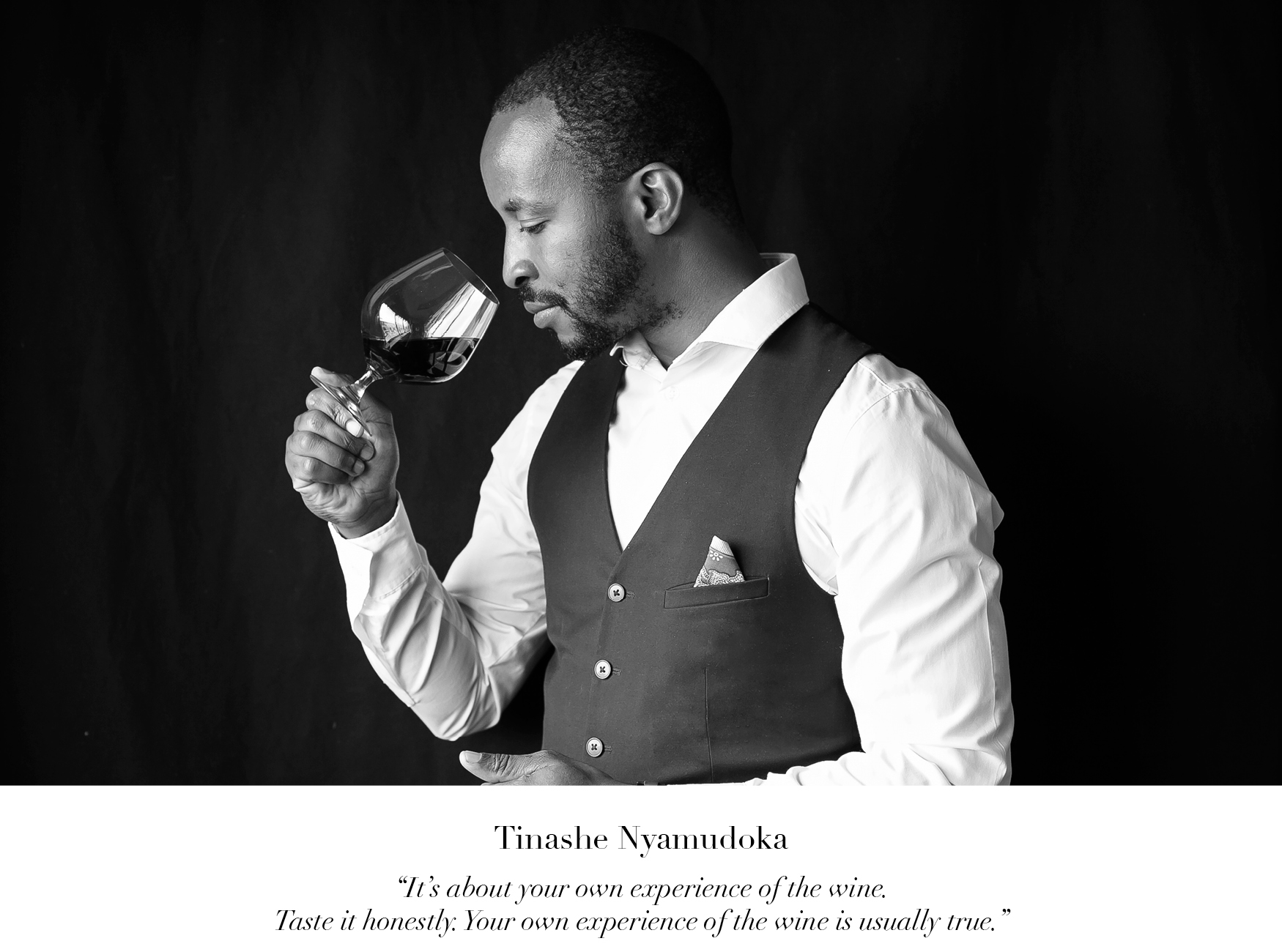 Tinashe Nyamudoka Wine of the Month Club wine judge